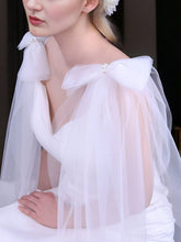 1pair Bridal Short Shoulder Sleeves, Elegant Wedding Gown Arm Cover